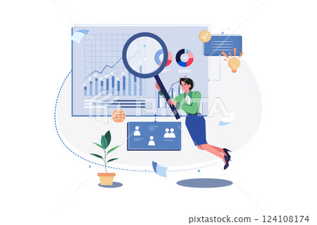 Market Researcher gathering consumer insights. 124108174