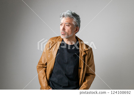 Dandy middle-aged man 124108692