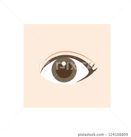 雙眼皮眼睛圖 124108809