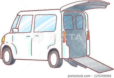 Nursing car _ ramp in the back seat 124109066