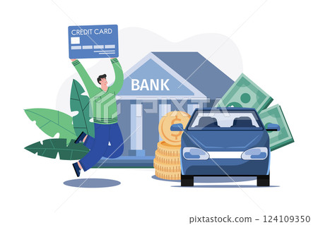 The Happy Young Man Was Excited When Got A Bank Authorization The Happy Young Man Was Excited When Got A Bank Authorization 124109350