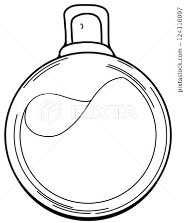 Clear round perfume bottle with a cylindrical spray cap 124110097
