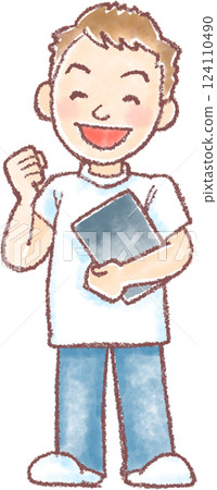 Medical therapist_male_whole body 124110490