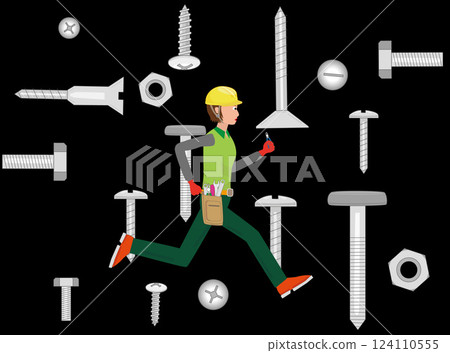 工程師們正在忙碌地工作。 124110555
