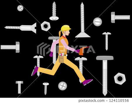 The engineers are busy working. 124110556