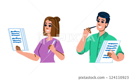 verse writing poetry vector 124110923