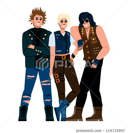 diy punk band vector 124110947