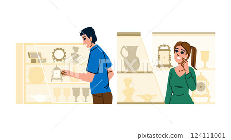curios antique shop vector 124111001