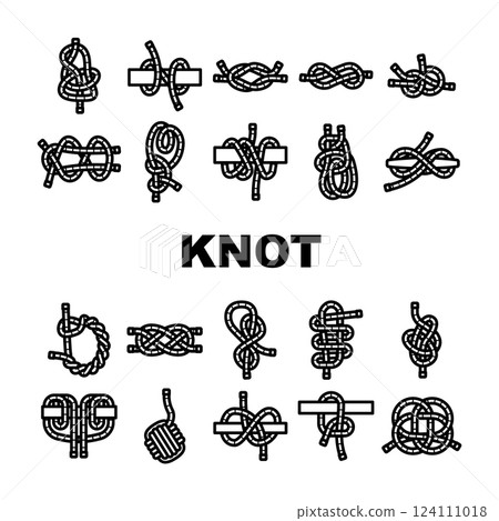 nautical knot marine ship icons set vector nautical knot marine ship icons set vector 124111018