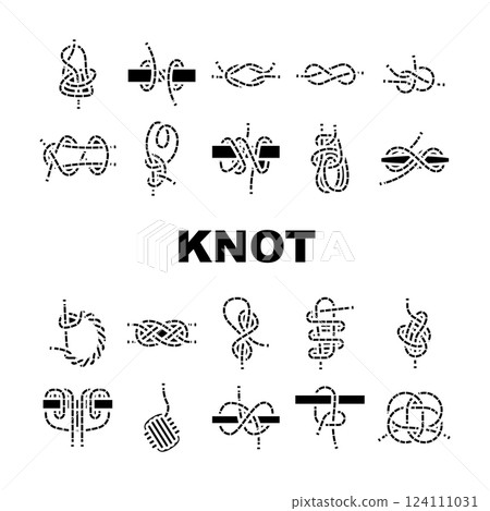 nautical knot marine ship icons set vector nautical knot marine ship icons set vector 124111031