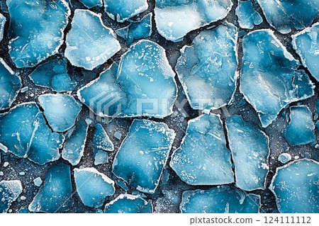 Crushed blue ice texture 124111112