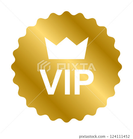 VIP icon vector for graphic design, logo, website, social media, mobile app, UI VIP icon vector for graphic design, logo, website, social media, mobile app, UI 124111452