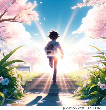 Take your first step towards the light. 124111643
