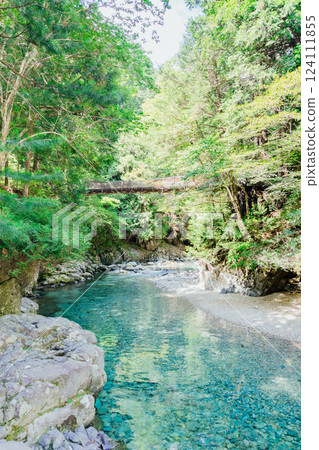 <Nagano> Beautiful scenery and suspension bridge at Atera Valley 124111855