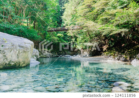 <Nagano> Beautiful scenery and suspension bridge at Atera Valley 124111856