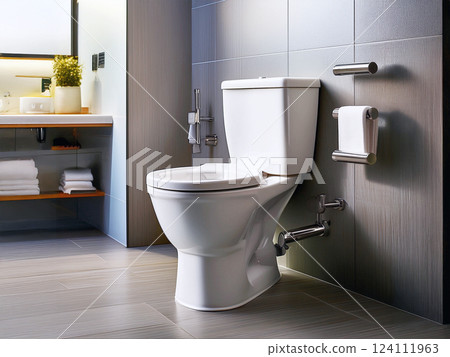 樣品屋內寬敞的衛浴 124111963