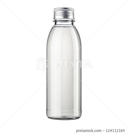 Transparent Plastic Bottle Mockup for Branding and Advertising Purposes 124112165