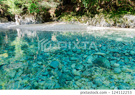 <長野>阿特拉溪谷清澈碧綠的河流 <長野>阿特拉溪谷清澈碧綠的河流 124112253