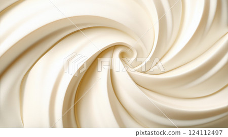 Swirling white cream. 124112497