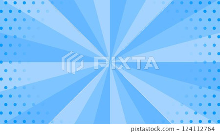 Sunburst and dot pattern background, starburst, light rays, concentrated lines 124112764