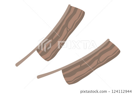Spare ribs vector illustration simple yakiniku barbecue 124112944
