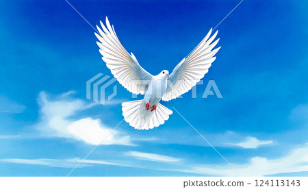 白和平鴿、生成式人工智慧、人工智慧影像 124113143