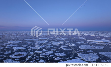 Drift ice around Lake Saroma, Hokkaido February 24, 2025 Sunset around the brackish lake Abashiri drift-ice Drift ice around Lake Saroma, Hokkaido February 24, 2025 Sunset around the brackish lake Abashiri drift-ice 124113189