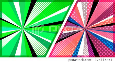 Halftone screentone comic background 124113834