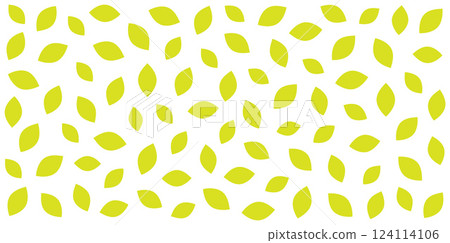 Seamless pattern of yellow leaves on white or transparent background Seamless pattern of yellow leaves on white or transparent background 124114106