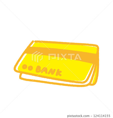 Passbook illustration material Passbook illustration material 124114155