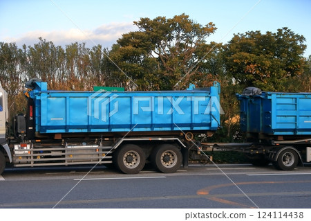 Double connected truck image Double connected truck image 124114438