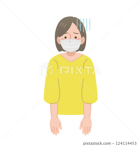 Poor physical condition woman Poor physical condition woman 124114453