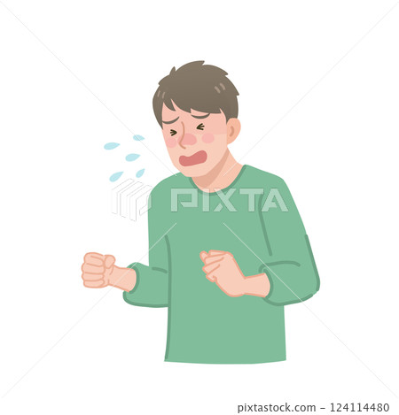 一個打噴嚏的男人 一個打噴嚏的男人 124114480