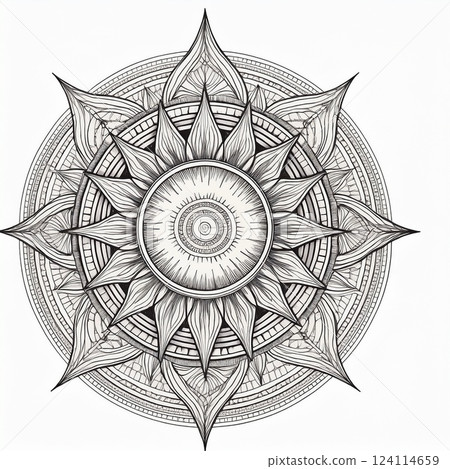 太陽影像插圖 太陽影像插圖 124114659