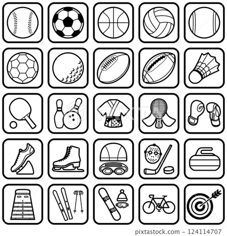 sport icon set 124114707