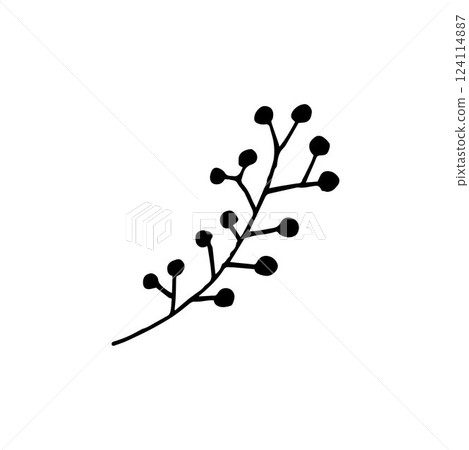 Textile template. Decorative folk element, decor 124114887