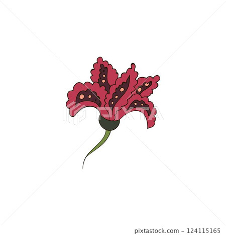 Textile template. Decorative folk element, decor 124115165