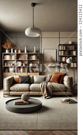 Living room modern room stylish 124115411