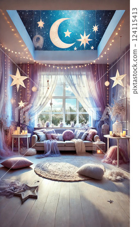 客廳 星星 夜空 124115413