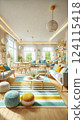 Bright living room, living room, stylish 124115418