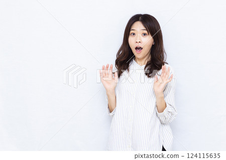 驚訝的女人 124115635
