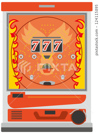 Pachinko machine image illustration 124115895