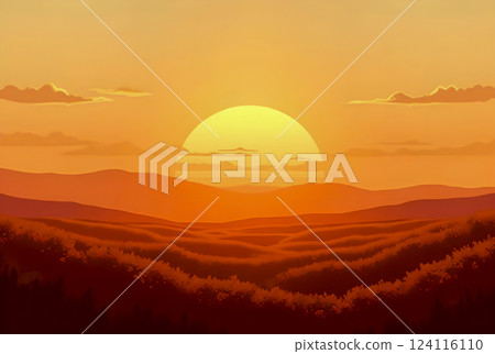 sunset over the mountains sunset over the mountains 124116110