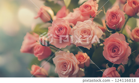 Pink flower background material (Generative AI) Pink flower background material (Generative AI) 124116818