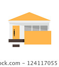 simple house icon 124117055