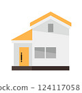 simple house icon 124117058