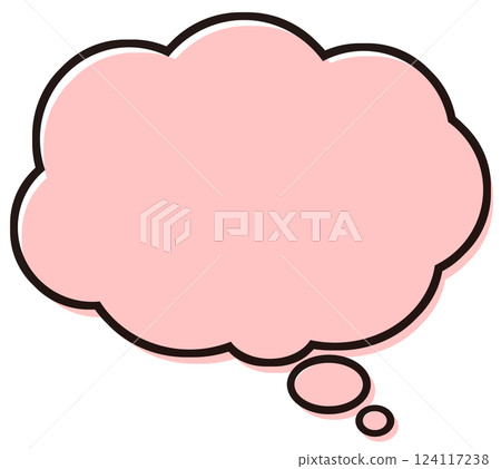 簡單的氣泡，感覺，插畫素材，紅色 124117238