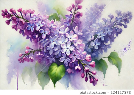 Lilac flowers 124117578