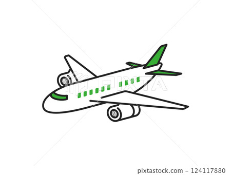 飛機的插圖 124117880
