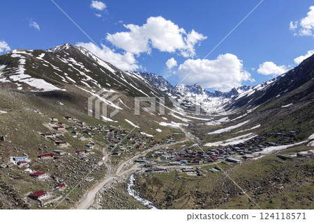 Image of Kackar mountain ranges and plateaus in Rize province. Image of Kackar mountain ranges and plateaus in Rize province. 124118571